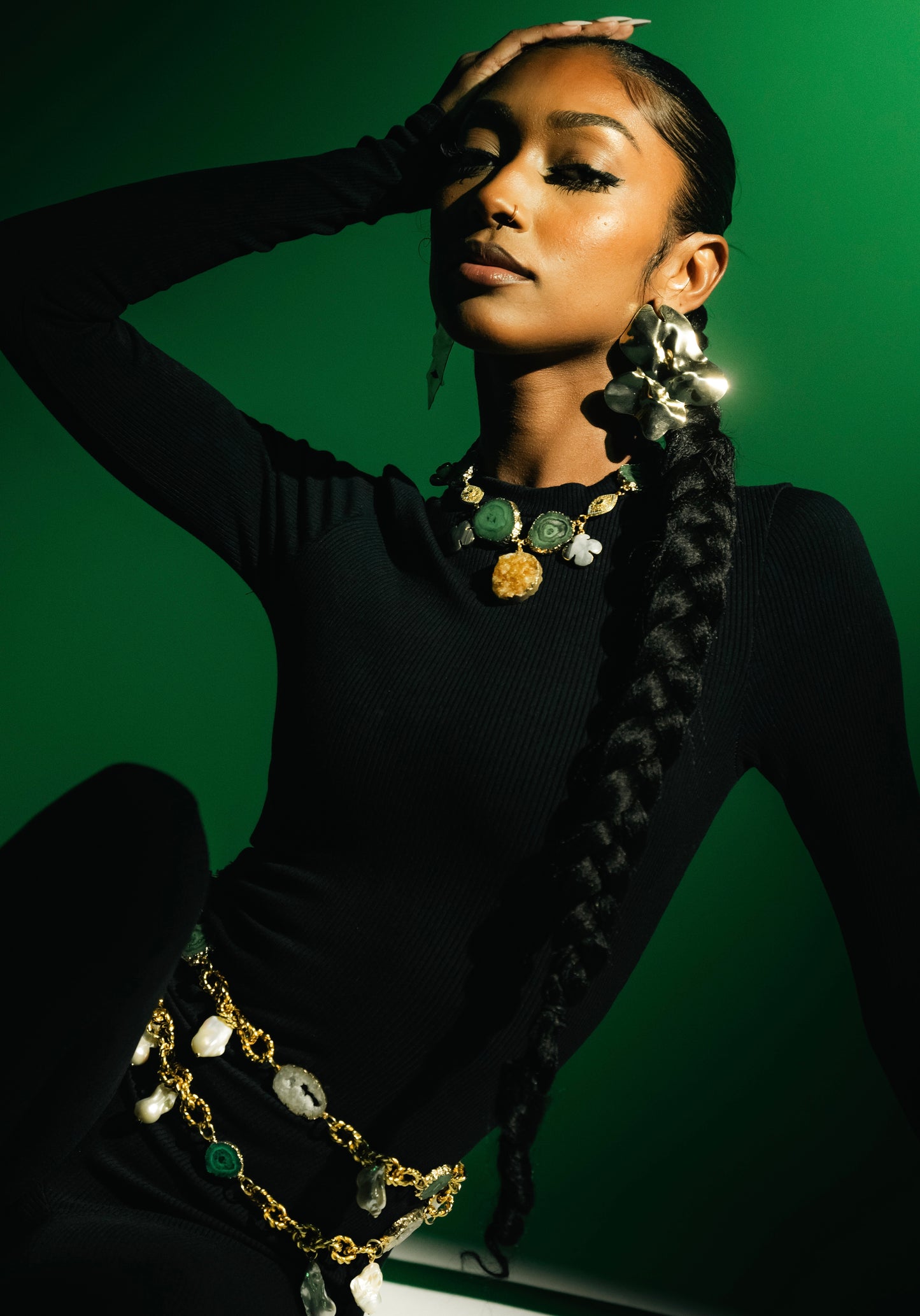 FLORAL EFFECT EARRINGS